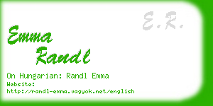 emma randl business card